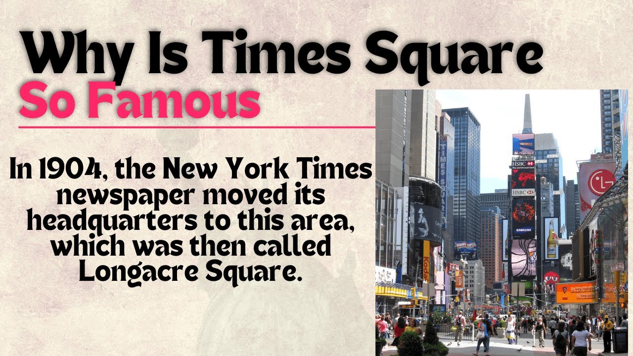 43.🔥Why Is Times Square So Famous 🔥|| Learn English And American culture