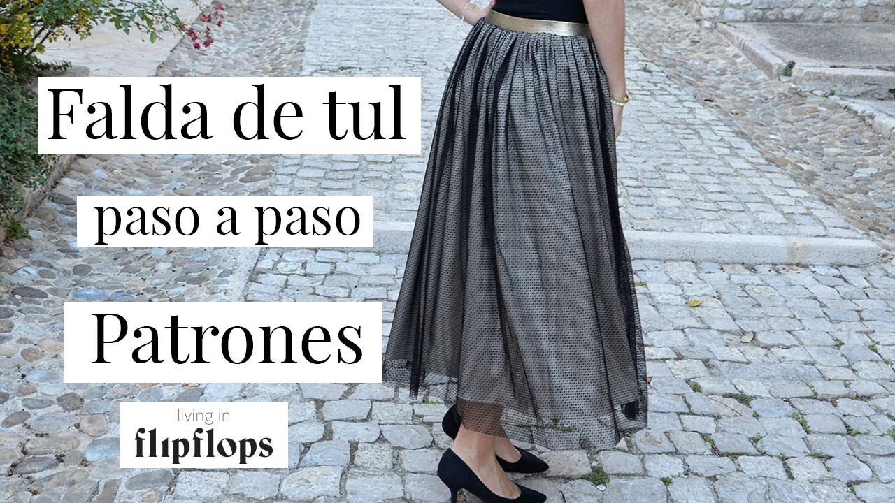 Coser una falda de tul  con patrón incluido