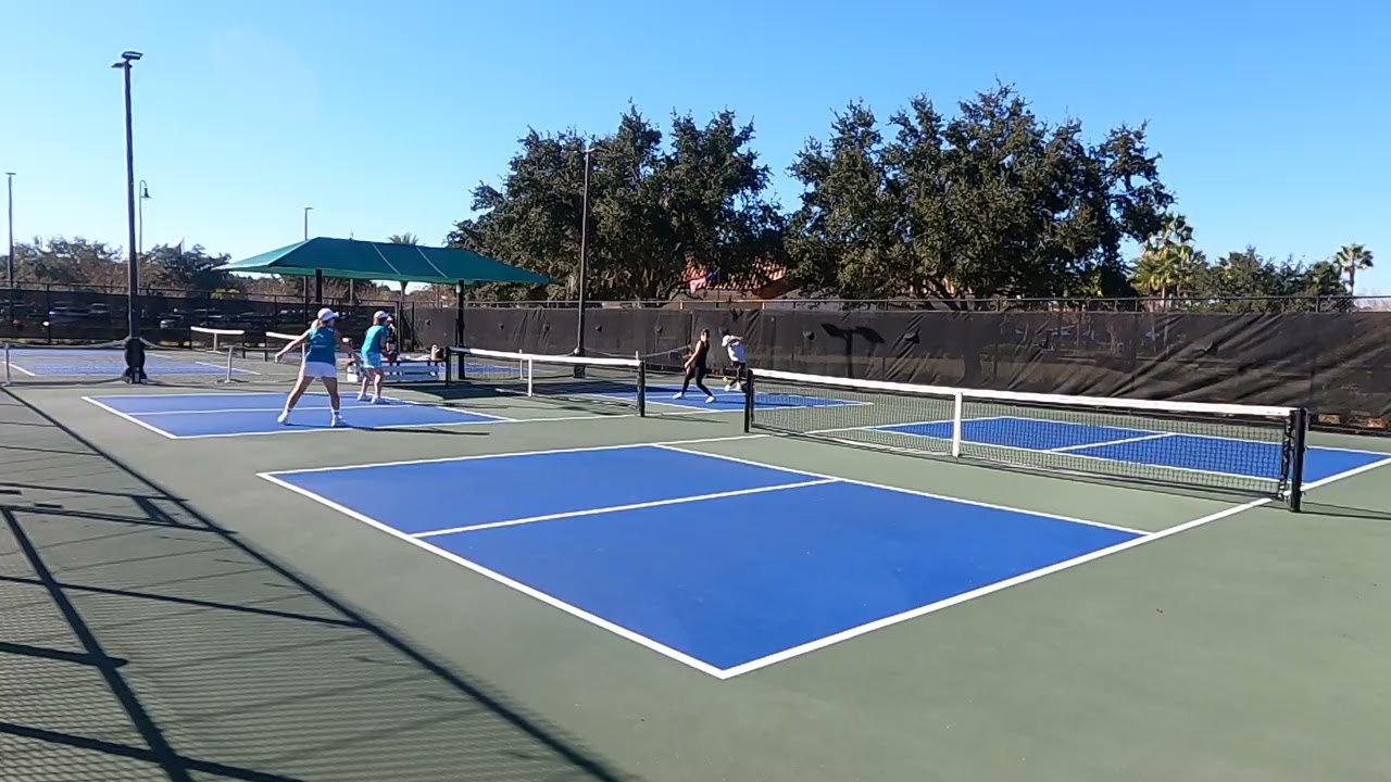 2026-01-19 Part 12 Lisa and Debbie on court 3 and Carol Hansen and MaryLynn on court 4