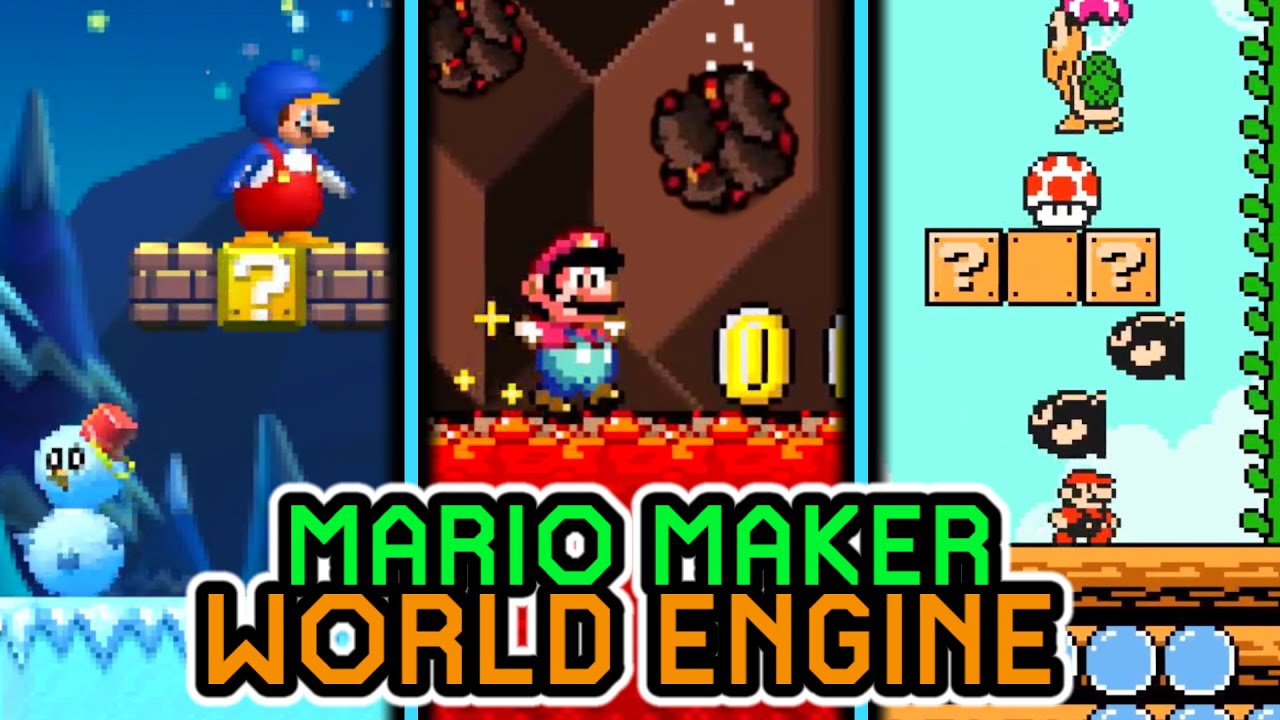 Mario Maker World Engine is INSANE! - Mario Maker Fan Game for PC