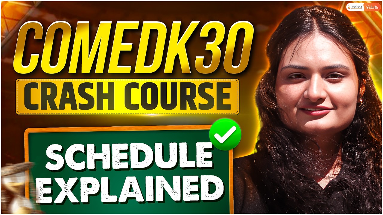 🔥COMEDK30 Full Timetable Explained | Join Today ⚠️
