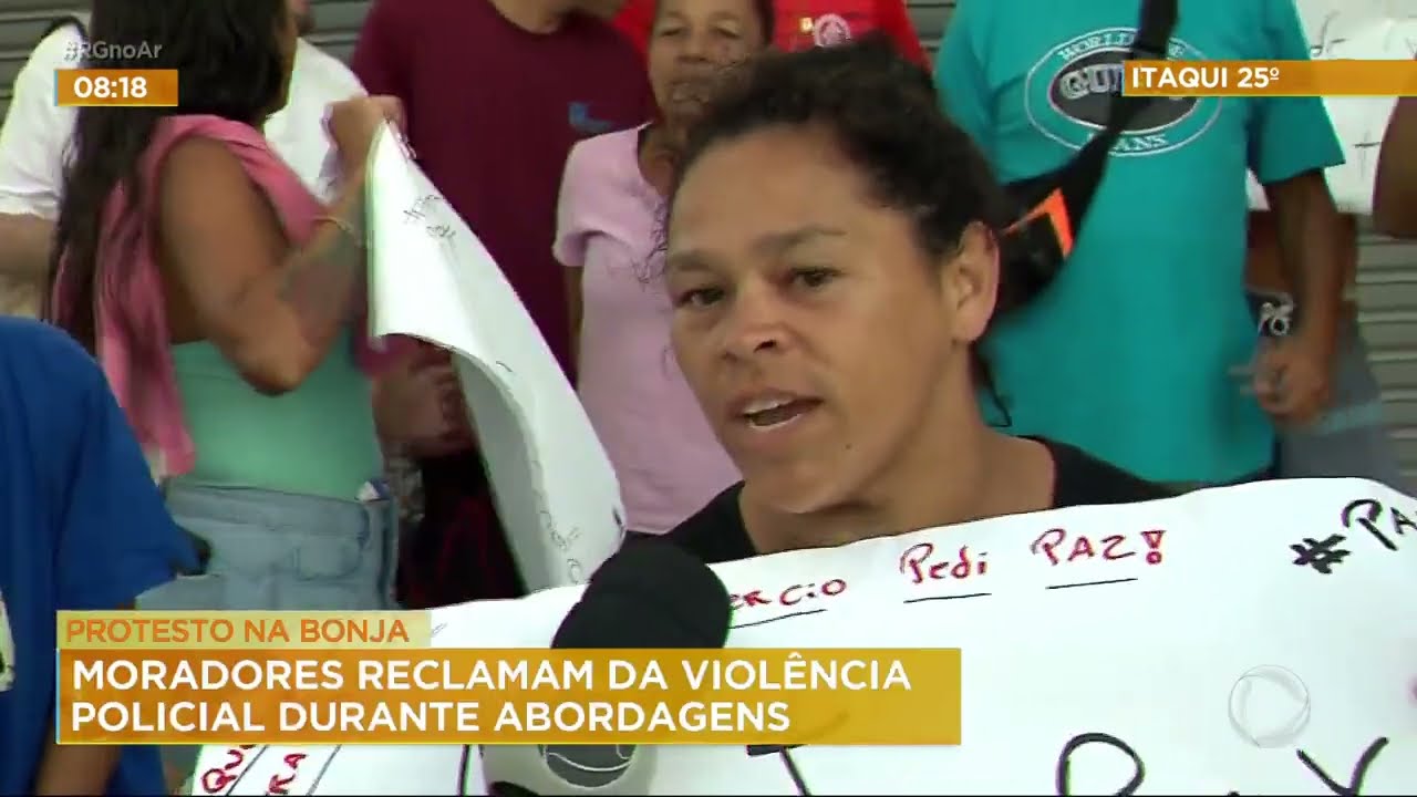 Protesto na Bonja: moradores reclamam da violência policial durante abordagens