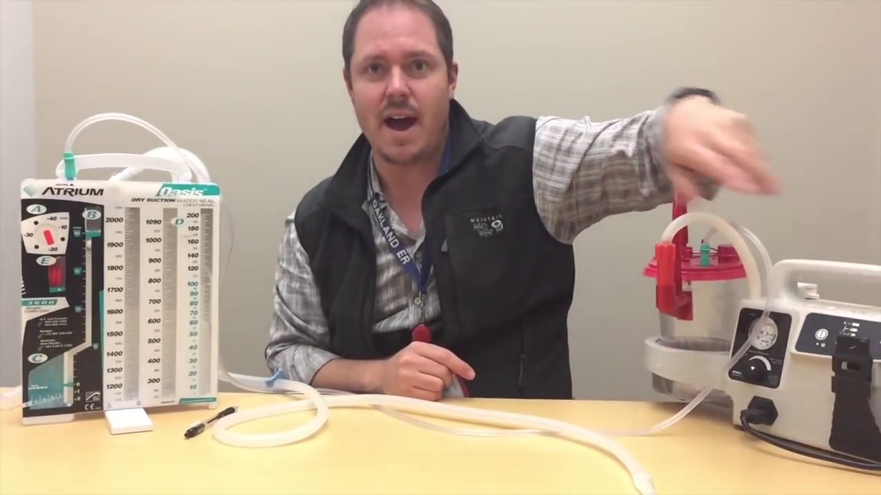 How To Use The Chest Tub Drainage System