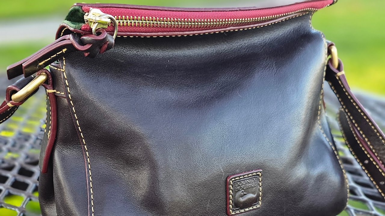 Dooney Bag of the Day Laurel Crossbody Florentine Brown Tmoro 