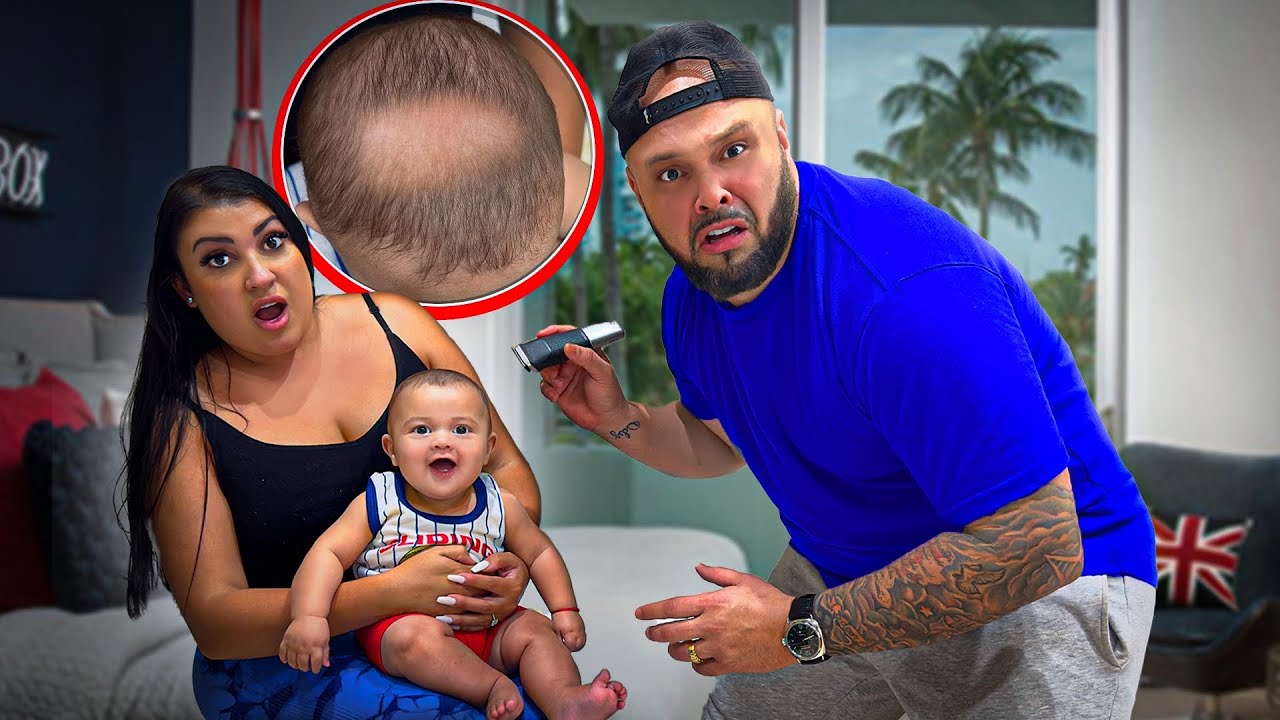 BABY ROMAN FIRST HAIRCUT!!!