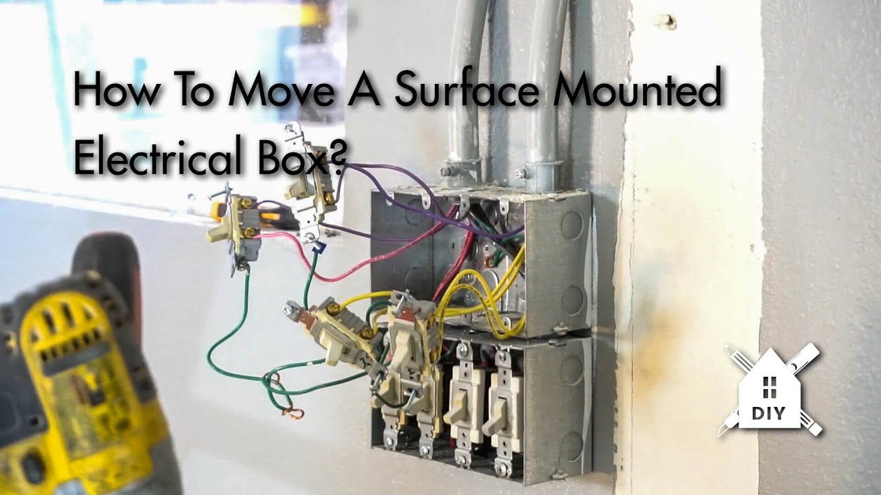 How to Move a Surface Mounted Electrical Box #DIY