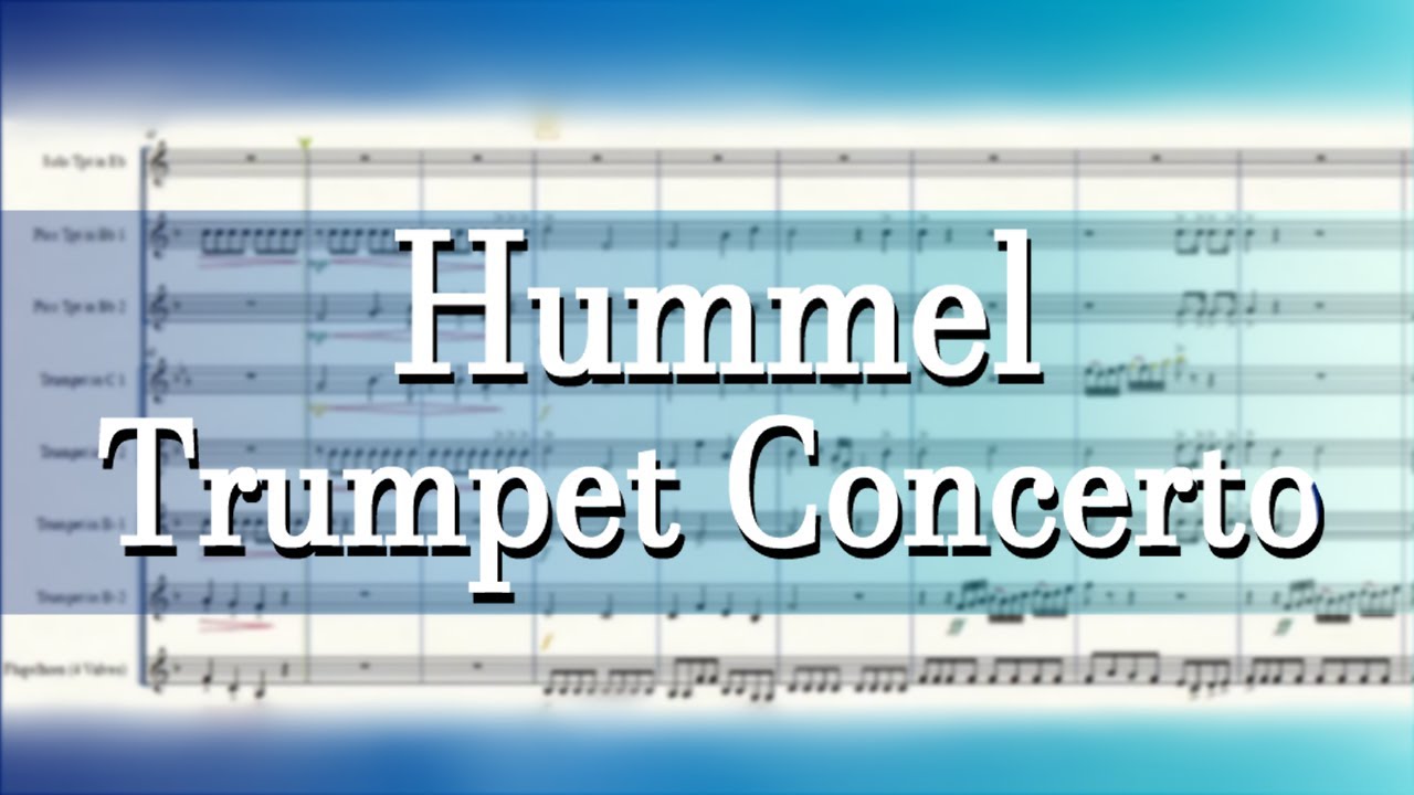 Hummel Concerto TRUMPET ENSEMBLE | Sheet Music Preview (Mvmt I Score Excerpt)