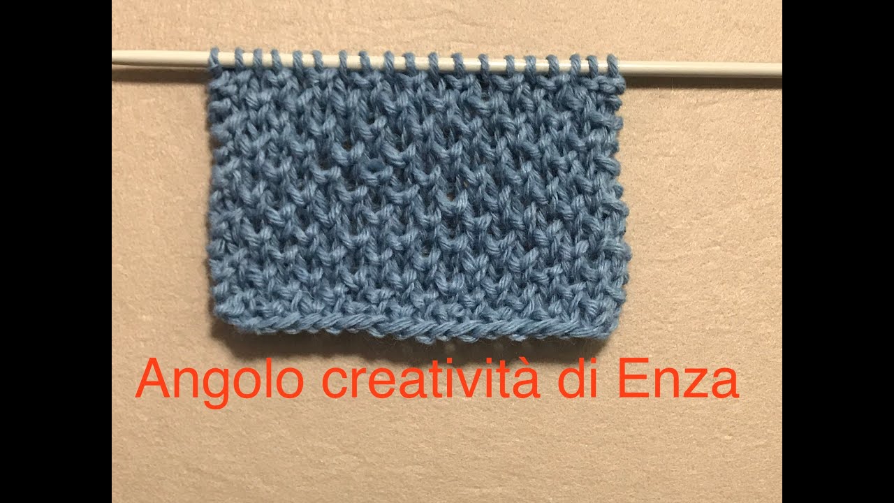 Punto ''Nido d'ape'' ai ferri  🌼 Maglia facile