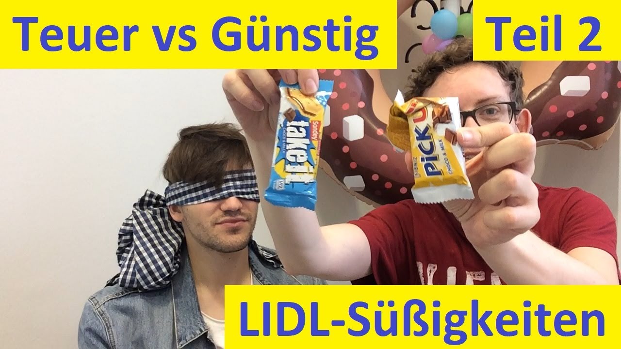 LIDL: Original vs Fake Süßigkeiten Challenge - Wer schmeckt blind den Unterschied? Teil 2