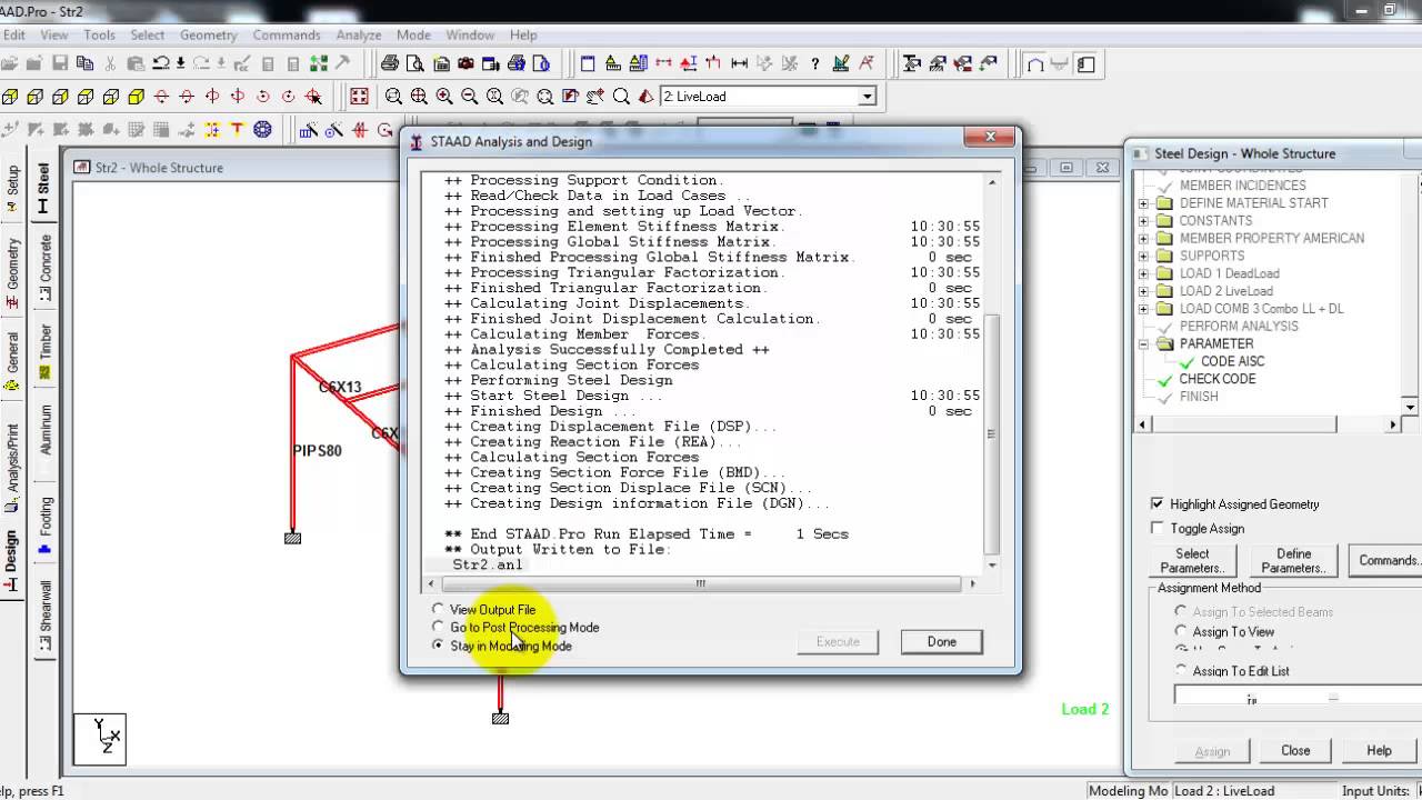 STAAD Tuts Step 5 - Steel Design and Analysis in STAAD