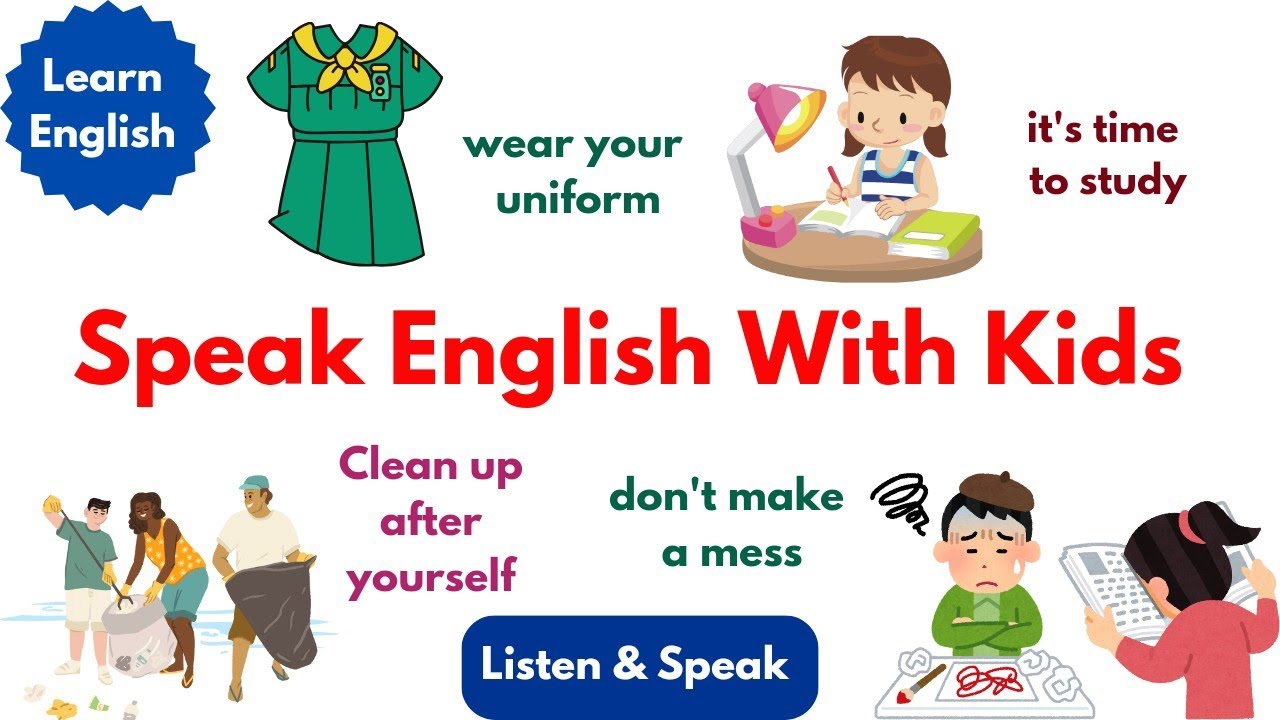 Говорите по-английски с детьми | Короткие предложения на английском языке