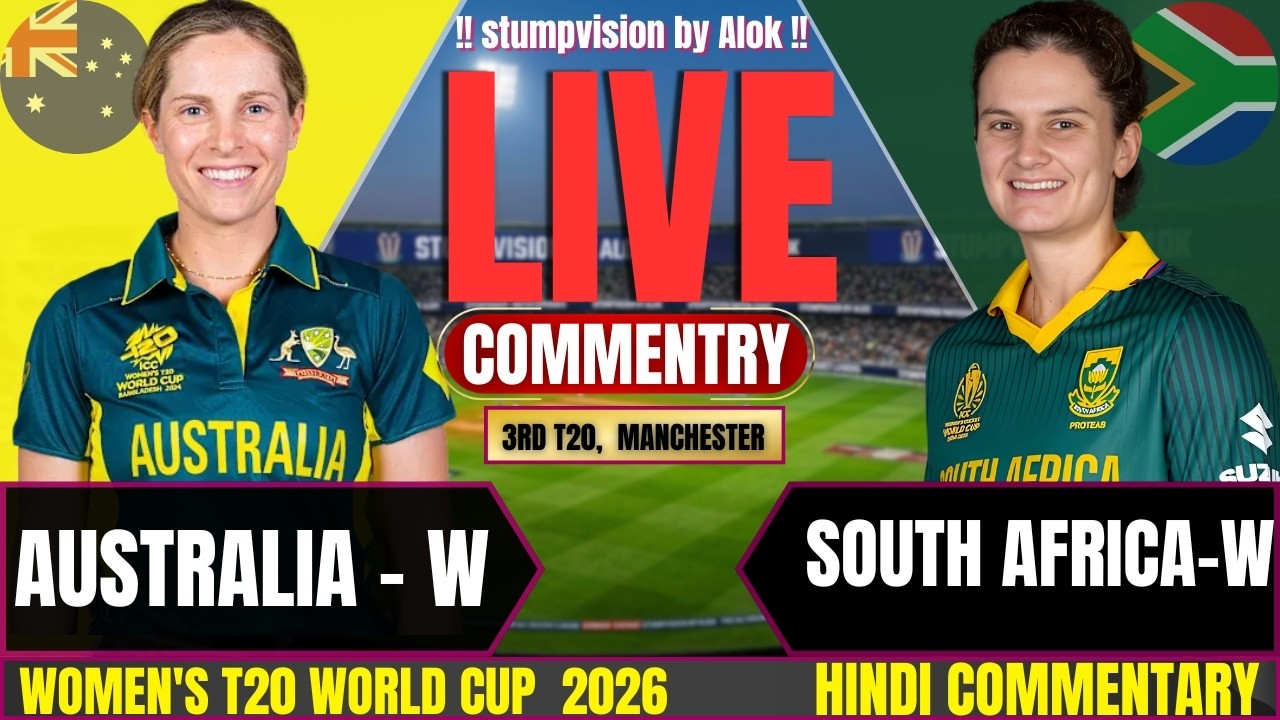 Australia Women vs South Africa Women Live Match | AUS-W vs SA-W | T20 World Cup Live Commentary