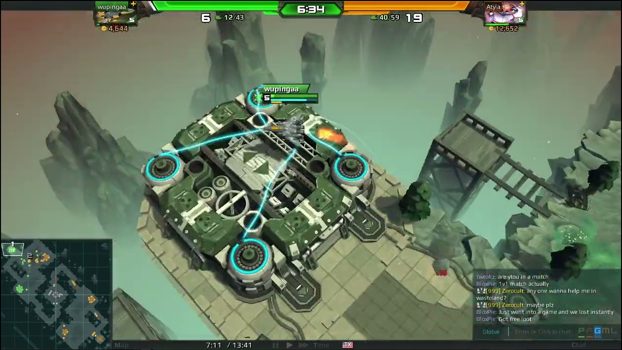 Airmech Strike - Atyla vs wupingaa - Map Nesthorn - Slice of Game