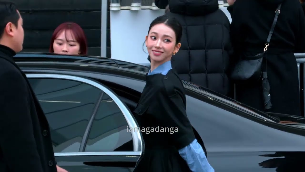 유지민 Karina AESPA at the Prada men's FW26 show in Milan. #pradaFW26 #karina #aespa #yujimin