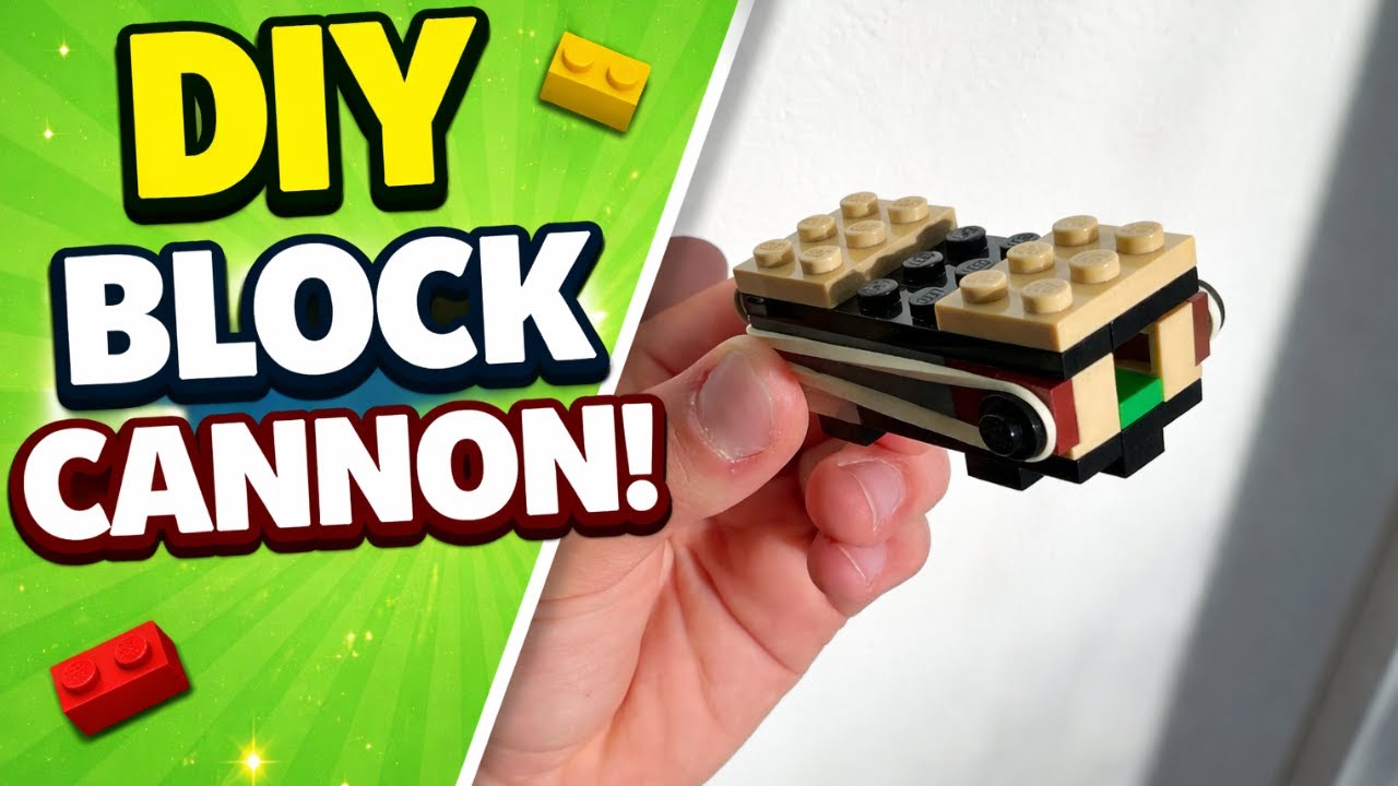 I Built a Mini Cannon with LEGO from Scratch! | Step by Step DIY Tutorial
