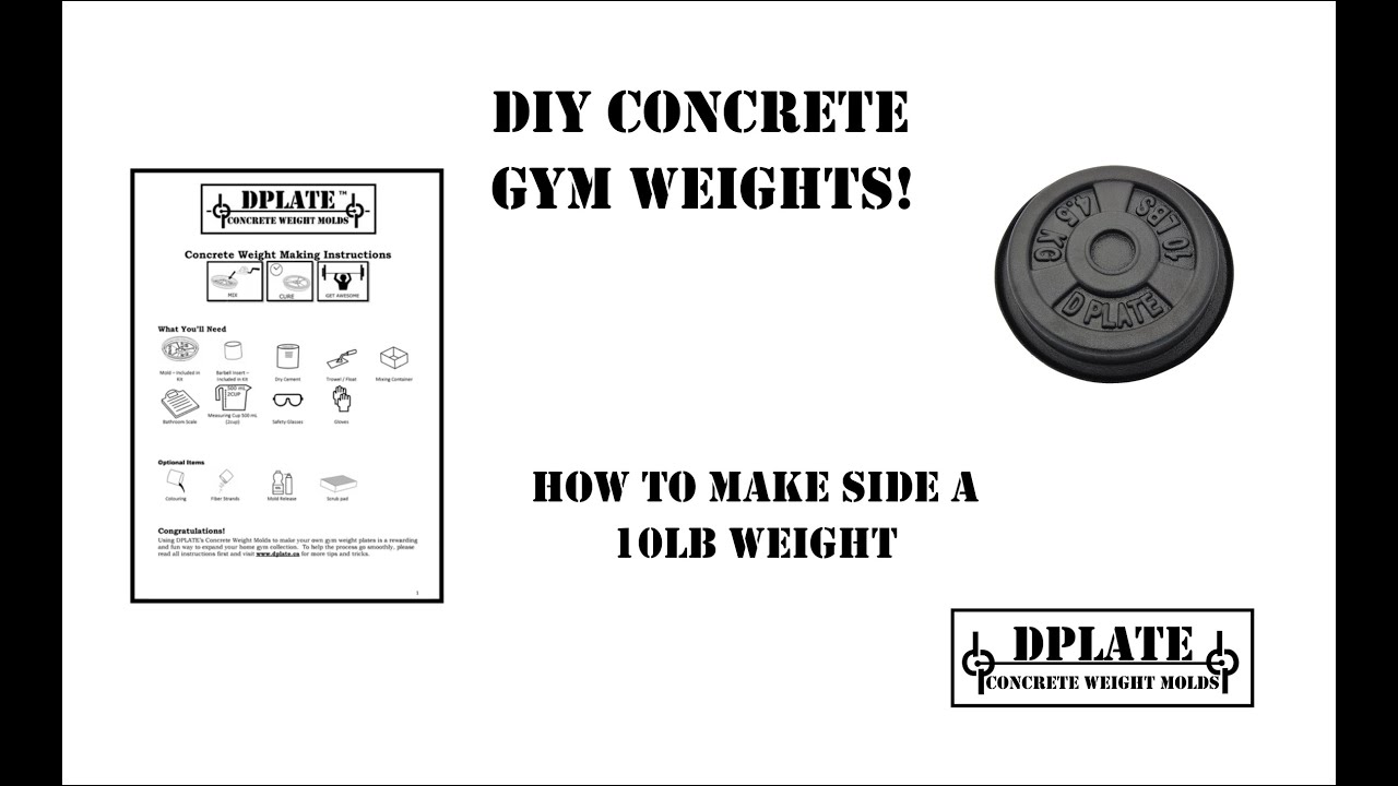 DPLATE DIY Concrete Weight Molds