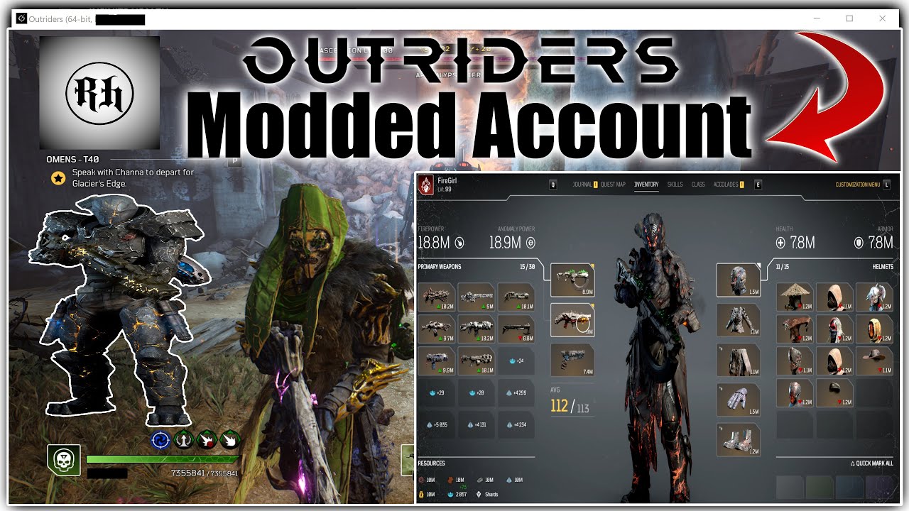 Outriders Worldslayer Modded Accounts