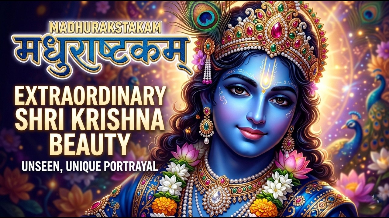 Madhurashtakam Most Beautiful | Peaceful Krishna Bhakti Song | Morning Mantra  #krishnabhajan