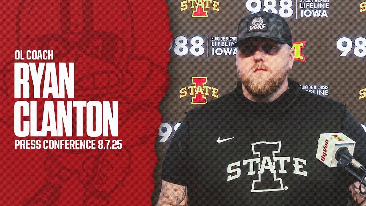 Offensive Line Coach Ryan Clanton Media Availability 8/7