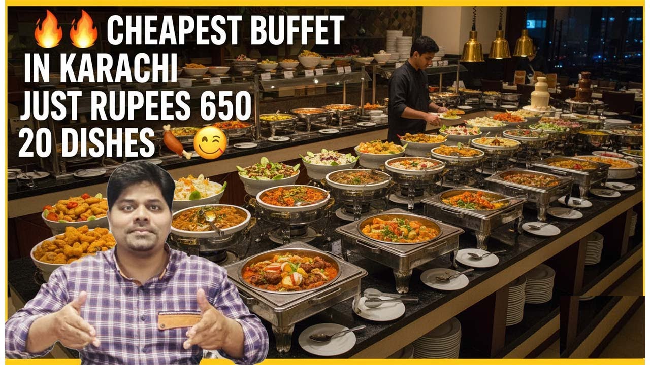 Cheapest Dinner Buffet In Karachi just rupees 650 mein 20 dishes |Fajar Sea Food Best Buffet
