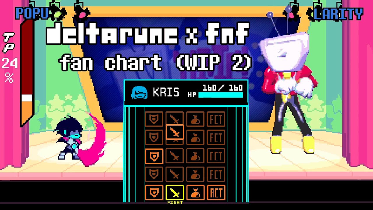 Deltarune x FNF – RixFX Fan Chart Teaser [WIP 2]