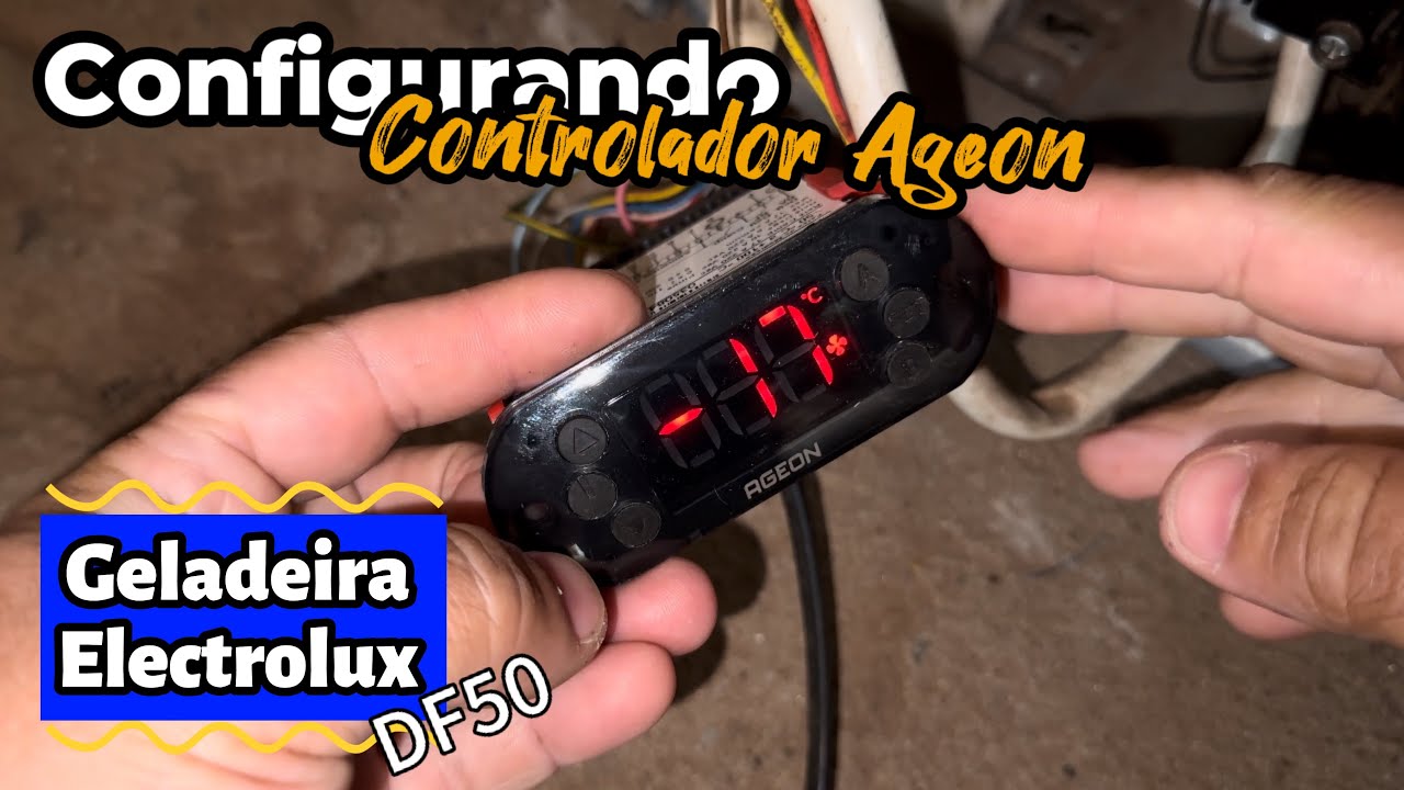 Configurando controlador Ageon A106 para geladeira Electrolux DF50