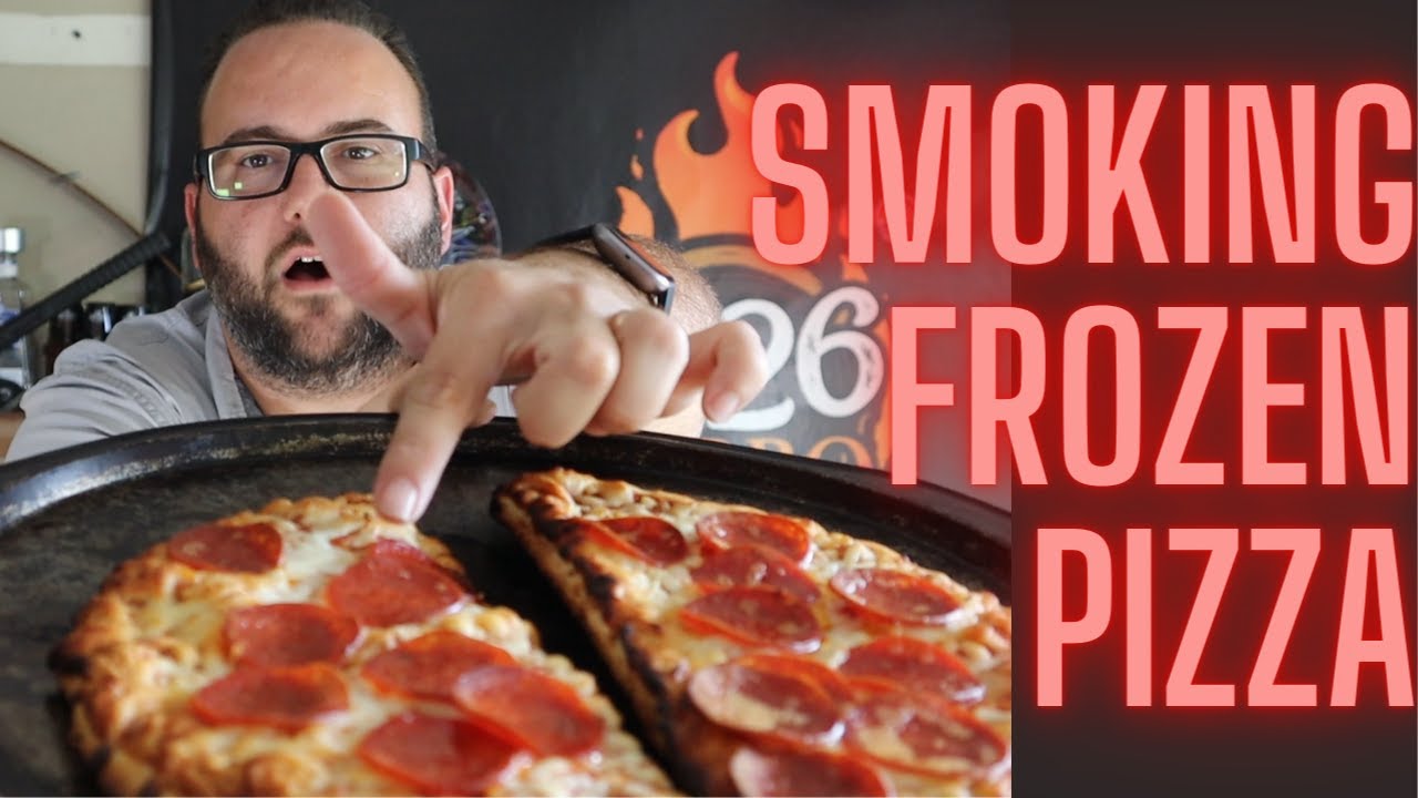 🍕🔥 Smoked Frozen Pizza | Smoking a Pizza on a Pellet Smoker | Weird BBQ Idea | Smoked Pizza 😱🔥👍