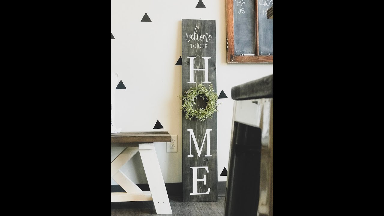 DIY Front porch sign video tutorial