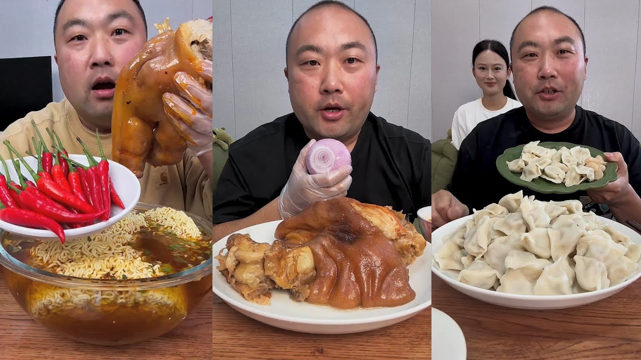 Mukbang #64 :Eat pig brain belly pork, Fried skewers 😋🤤.#belly #eatingsounds  #mukbang #yummy 