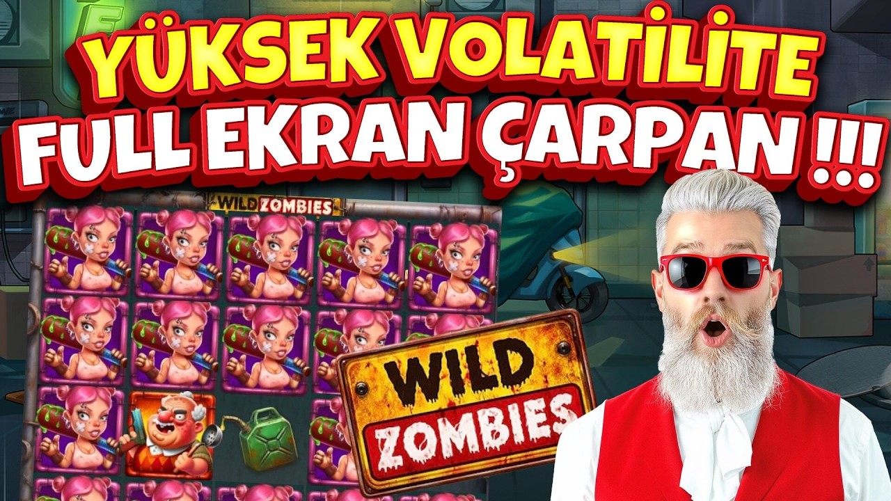 SLOT OYUNLARI 🧟&zwj;♂️ Wild Zombies 🧟&zwj;♂️ Y&Uuml;KSEK VOLATİLİTE FULL EKRAN &Ccedil;ARPAN !!! #slotlevo #slots