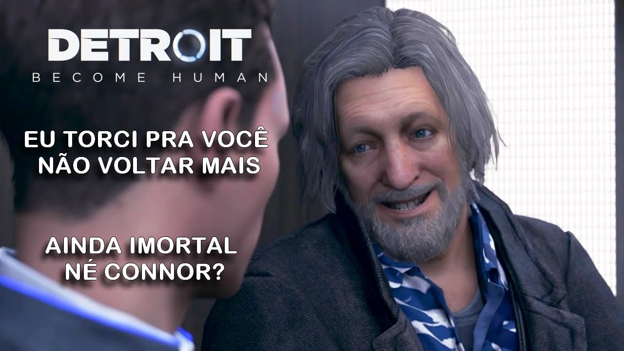 DETROIT: BECOME HUMAN - REAÇÕES DO HANK AO ENCONTRAR O CONNOR VIVO DEPOIS DE VÊ-LO MORRER