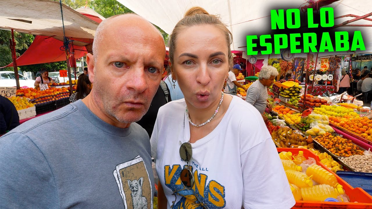 😱 PAPÁ RUSO CASI SE DESMAYA CONOCIENDO el TIANGUIS MEXICANO por PRIMERA VEZ