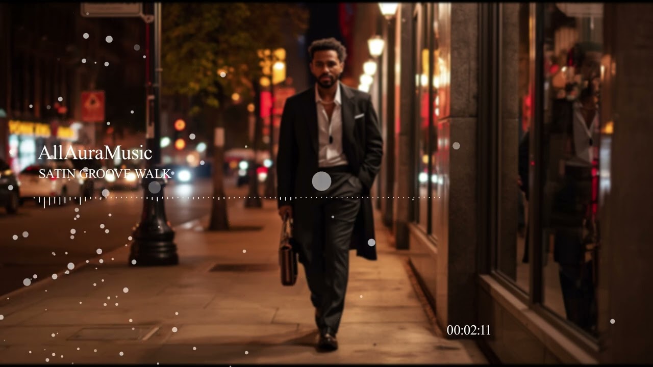 Satin Groove Walk 🚶 Smooth Instrumental Jazz for Urban Night Vibes 
