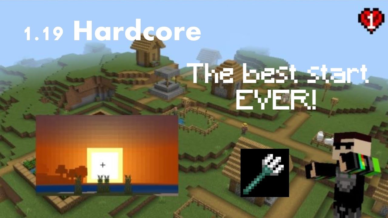 The LUCKIEST start EVER on 1.19 Hardcore! (#1)