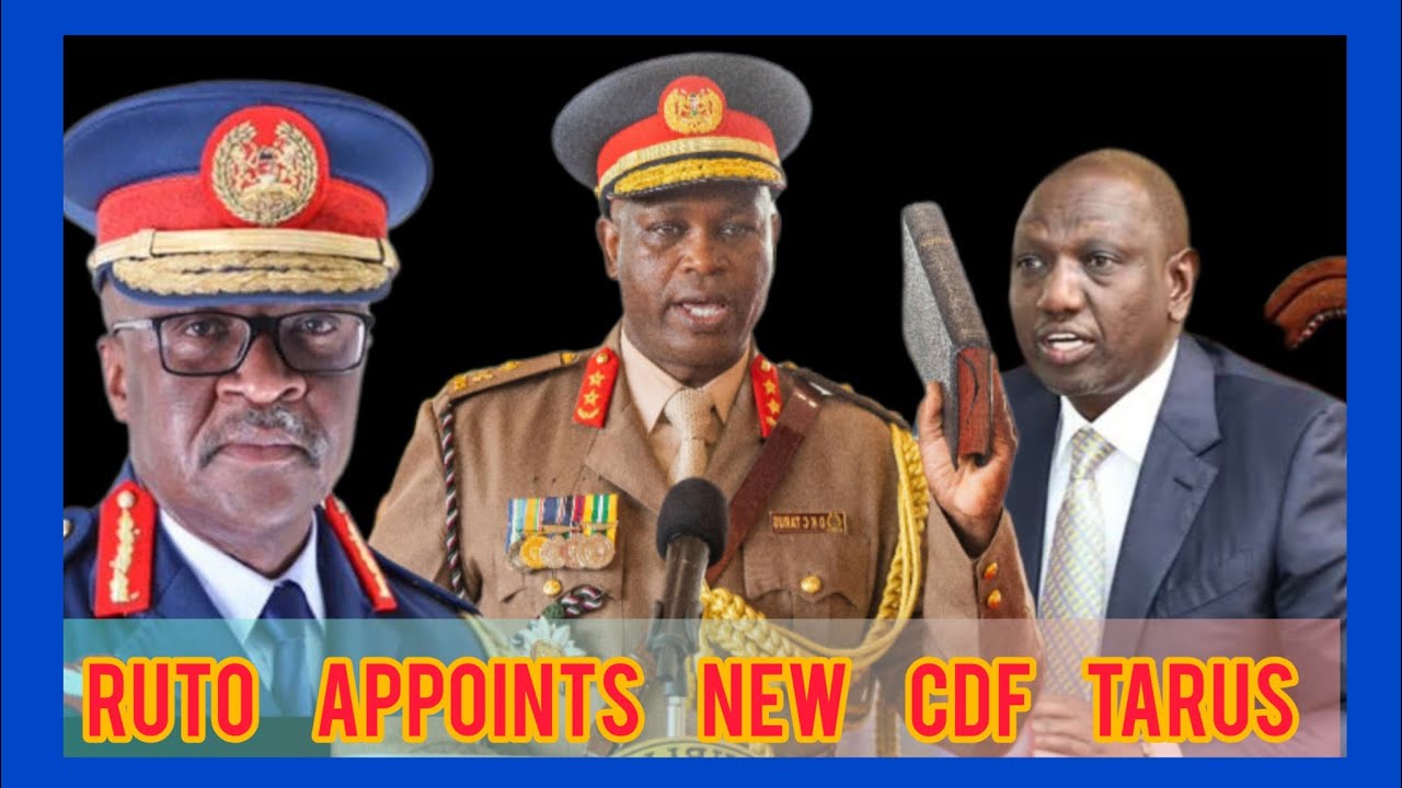 DAVID KIMAIYO TARUS sworn in as CDF after OGOLLA death