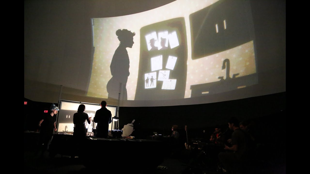 Creating live cinema with puppets and shadow