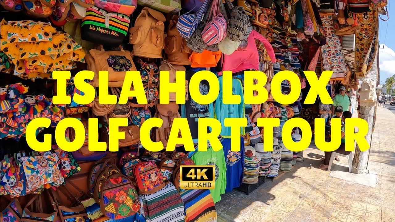 Isla Holbox Golf Cart Tour (in 4K)