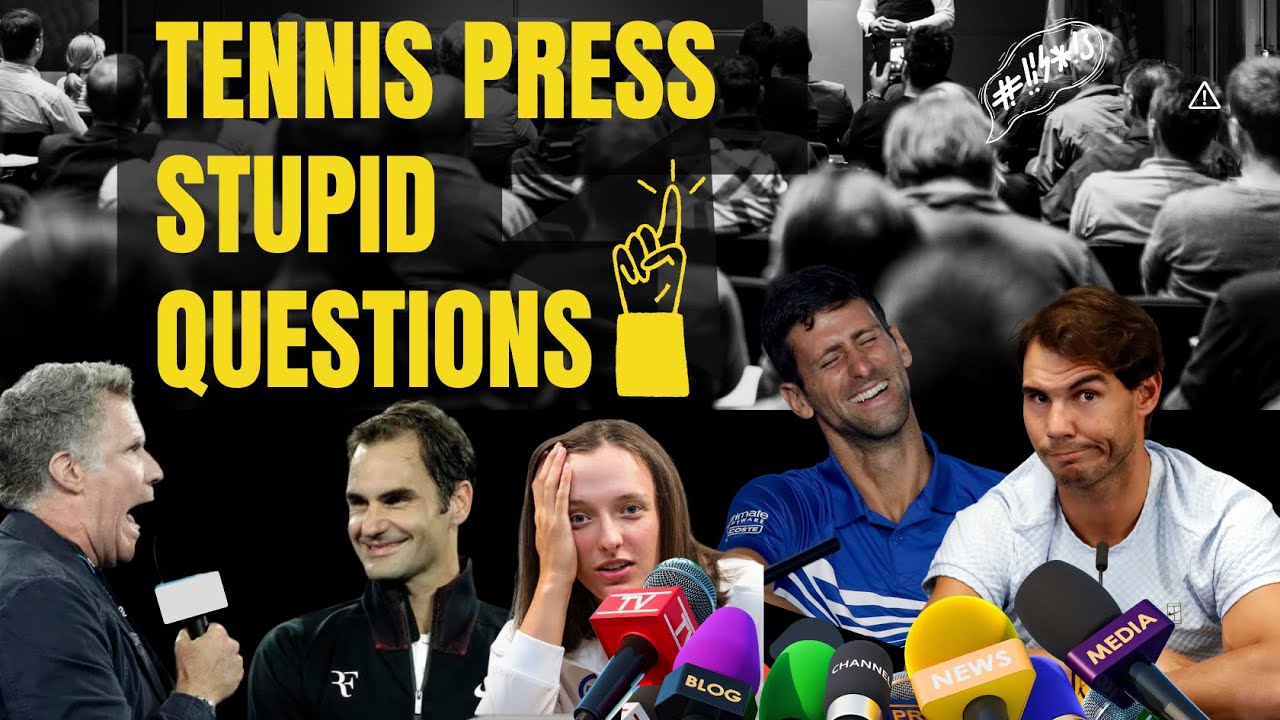 TENNIS Press Conference Stupid Questions! - press conference fails