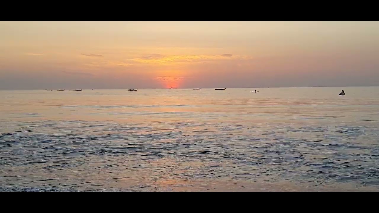 Sunrise at Auroville beach Pondicherry 