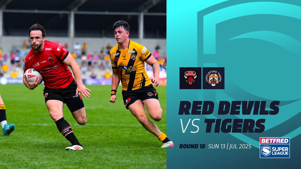 Highlights | Salford Red Devils v Castleford Tigers | 2025 Betfred Super League, Round 18