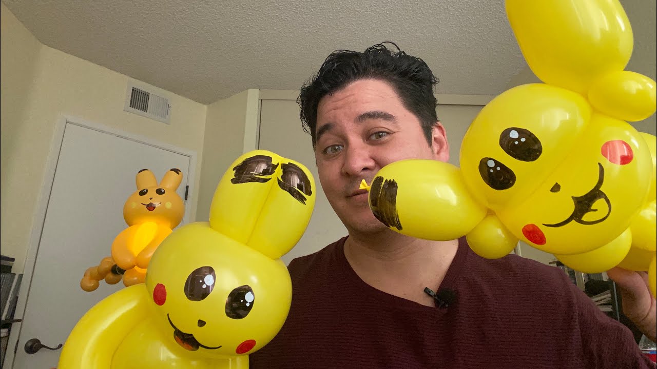 Easy Pikachu Balloon Animal & More - Pocket Monster