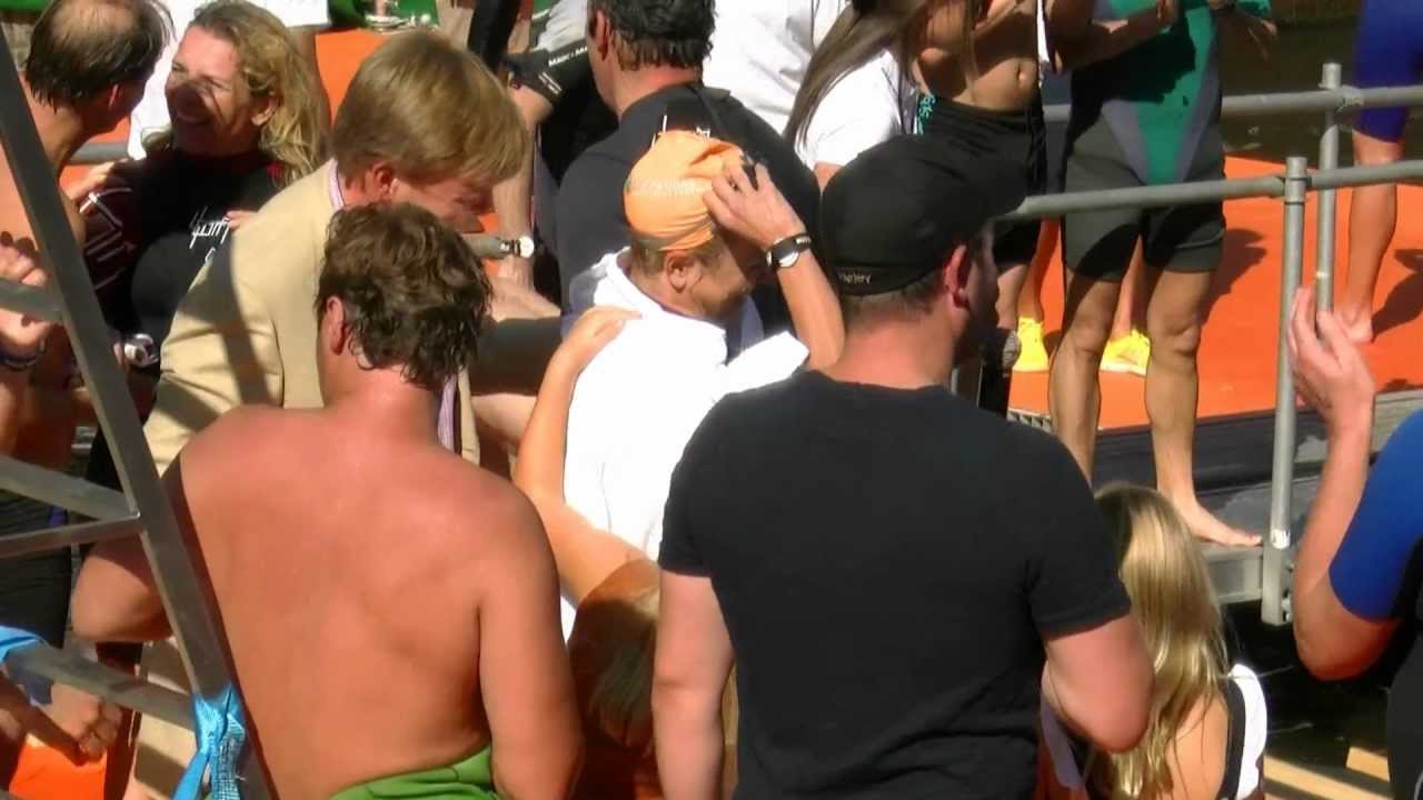 Amsterdam City Swim 2012 - finish van prinses Maxima
