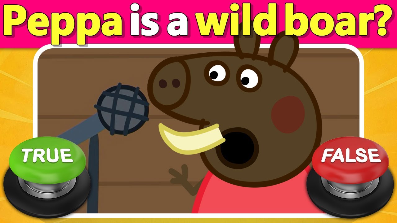 ⭕❌ Peppa Pig True or False Quiz 🐷 Can You Guess Them All? | Quiz DingDong