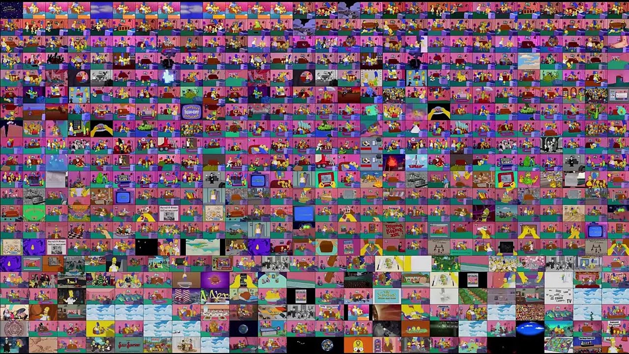 One Second of Every Simpsons Couch Gags (Season 1-34)
