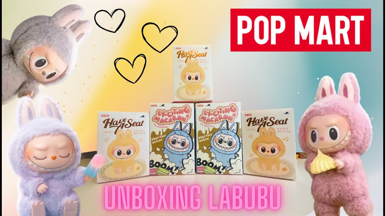 FIRST AUTHENTIC LABUBU! #labubu #labubuhaveaseat #popmart #popmartunboxing #labubumacaron