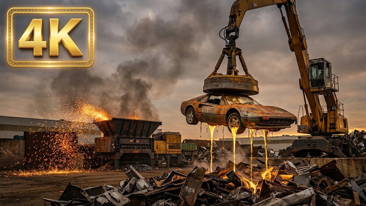 MONSTER SHREDDERS: Inside The World's Most Powerful Car Recycling & Scrap Metal Factory