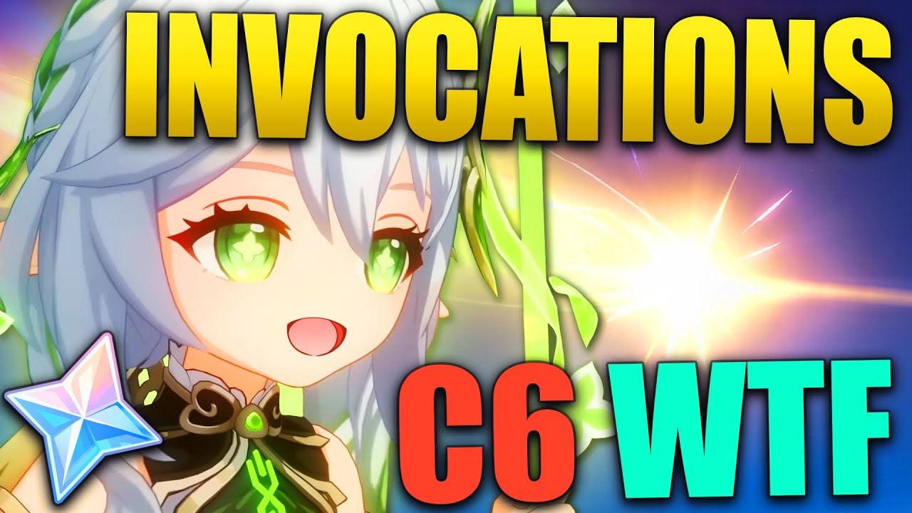 MEILLEURES INVOCATIONS C6, BRAQUAGE DE A À Z - Invocations Nahida C6 + Arme