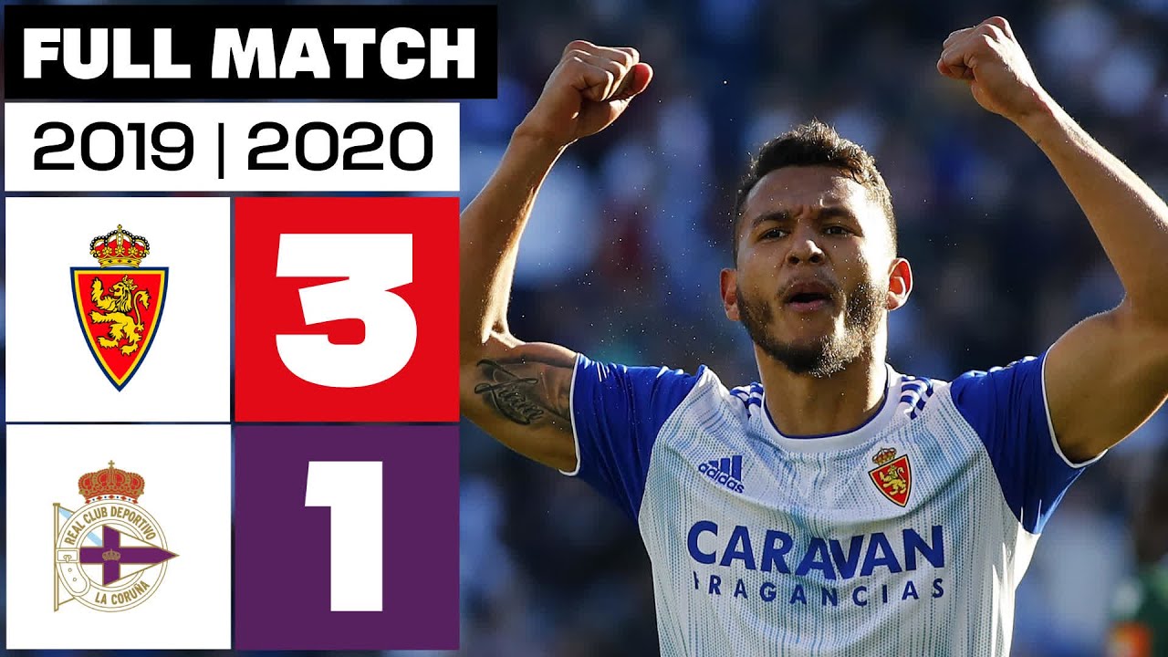 Real Zaragoza 3 -1 RC Deportivo I PARTIDO COMPLETO I 2019/2020