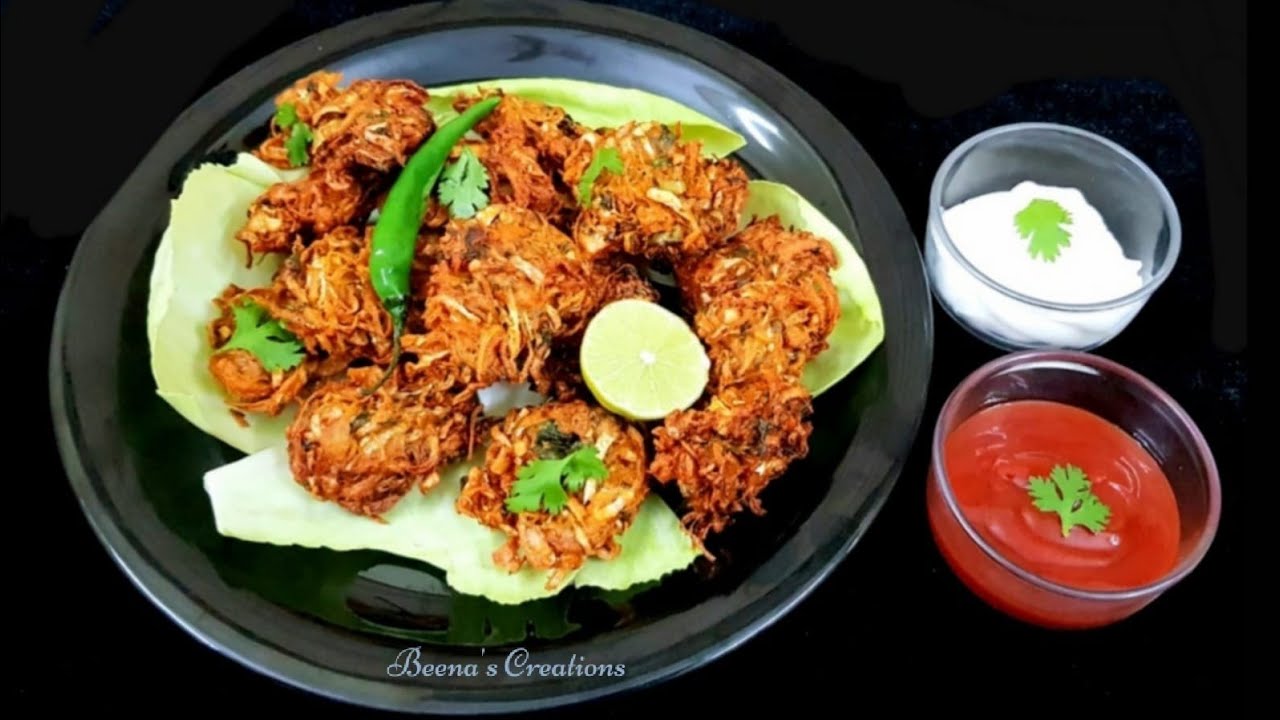  How to make Cabbage Pakoda || Evening Snack #Snackrecipes #beenascreations #ക്യാബേജ് 