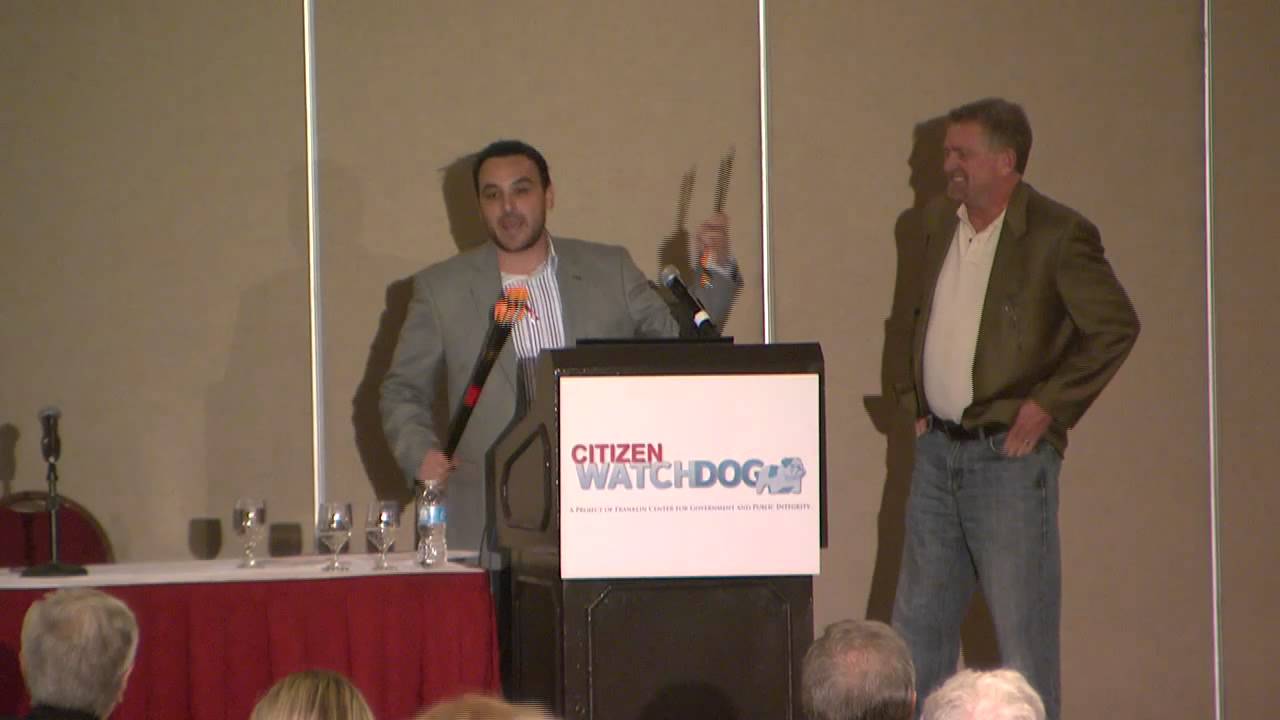 Chris Cinquemani speaks at Citizen Watchdog Event